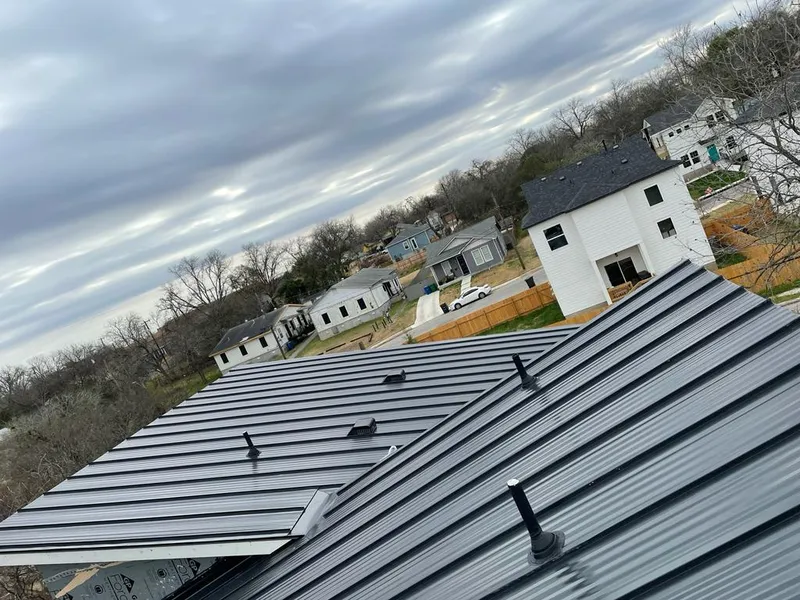 Standing seam metal roof panels with vents for Skylight Repair in Halawa